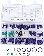 TIDTALEO 225Pcs Gasket Assortment Kit Sealing Gaskets for Automotive Compressors High Temperature High Pressure Different Storage Box
