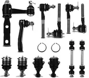 A-Premium 12Pcs Front Suspension Kit Ider Arm Pitman Arm Sway Bar Links Inner Outer Tie Rod Ends Upper Lower Compatible with Ford F-150/F-150 Heritage F-250 Expedition Lincoln Navigator