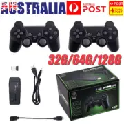 Wireless 10000+ 4K HDMI TV Video Game Stick Retro Gaming Console w/ 2 ControllHI