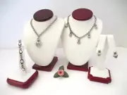 Brighton "AMPHORA" (2) Necklace-Earring-Bracelet Set (MSR$240) NWT/Pouch