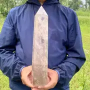 2640g Natural Smoky Quartz Obelisk Quartz Cystal Point Wand Tower point healing