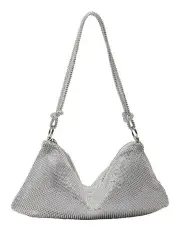 [Ravella] Bree Bag in Silver Mesh