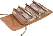 [Generic] Roll up Cosmetic Bag | Travel Toiletry Organizer | Foldable Cosmetic Container, Packing Organizers for Toiletries Skincare, Travel Accessories