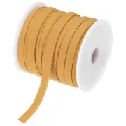 1/4 Inch Double Fold Bias Tape Cotton Bias Tape(Dark Yellow 25 Yards)