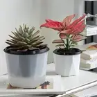with Handle Hydroponic Planter Self Watering Soil Flower Pot Lazy Plant Pot