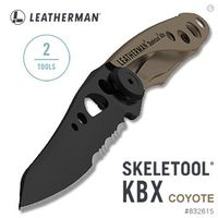 【瑞棋精品名刀】（清倉特價）Leatherman KBX 狼棕款半齒半刃折刀 #832615 $1920