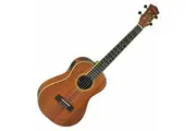Tiki '5 Series' Mahogany Solid Top Electric Baritone Ukulele with Hard Case (Natural Satin)
