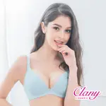 【可蘭霓CLANY】性感女神V曲線透視薄紗BCDE大罩杯水鑽內衣 淺藍 8989-51清倉品無退換貨 台灣製薄杯