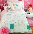 Shabby Secret Garden Double Bed Girls Pink Doona Duvet Quilt Cover Set Chic New