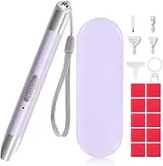 HOHOTIME Diamond Painting Drill Pen with Light, Diamond Painting Tools LED Diamond Art Pen with 2 Modes, Pen Heads, Magnifier, Storage Case for DIY Crafts