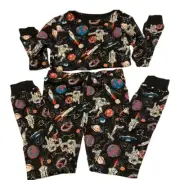 NWOT! MEMBER'S MARK Unisex Pajama Set Black Space Theme