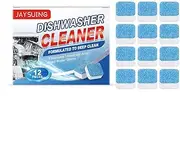 NAUXIU Washing Machine Cleaner Descaler 12 Pack-Deep Cleaning Tablets For Front Washer,Clean Loader Drum & Load Inside Top J6Y7