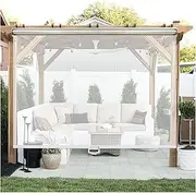 Cordless Waterproof Roller Shades, Transparent PVC Roller Blinds, All Weather Curtains, for Bathroom, Kitchen, Pergola, Mobile Food Cart (WxH:50x125cm/19.6x49.2in)