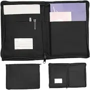 Glove Compartment Organizer 600d Oxford Cloth Car Glove Box Organizer Zippered Manual Car Document Holder for Card Licenses Registration Document Auto Accessories
