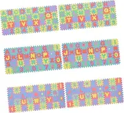 NAMOARLY 6 Sets Interlocking Floor Mats Soft Letter Number Puzzle Tiles for Crawling Playtime Decoration Safe Comfortable Play Mats