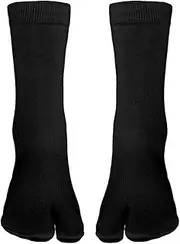 Laroal 6 Pairs Flip Flop Socks, Elastic Toe Socks, Split Toe Socks, Cotton Split Toe Socks, Non-Slip Socks, Elastic Socks, Suitable for Unisex, Black