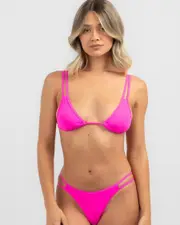 [Kaiami] Kaiami Women's Sharni Triangle Bikini Top in Pink Punch Size 12 12 Pink Punch