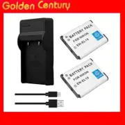 2 Battery /USB Charger For Nikon Coolpix A100 A300 W100 W150 AUS STOCK Brand New