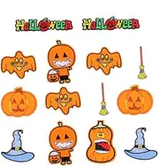 NUOBESTY 14Pcs Embroidered Pumpkin Appliques Iron Halloween Patches for Clothing Decorate Outfits Personalize Items Present for Friends
