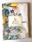 BENSON MILLS Holiday Floral Bunny Bouquet Textured Oblong 60x84" Tablecloth