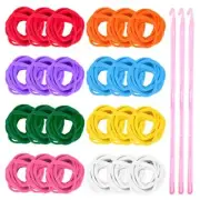 288 Pcs Loom Potholder Loops Weaving Loom Loops for DIY Crafts Supplies