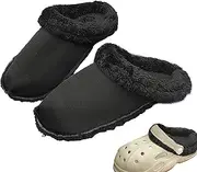 [Generic] 1 Pair Clogs Liner Thin Insole Shoes Warm Liner Plush for Winter Slippers Lining, Blended Shoe Insoles, Durable &, Removable Warm Snow Boot Liner for Unisex House Slipper