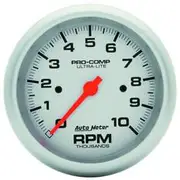 Autometer Ultra Lite Tachometer In Dash - 10,000 RPM, 3 3/8 Inch, AU4497