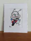 Jeff Pina Original Art Ant-man Marvel 4.5 x 6.5 Matted Bagged and Boarded