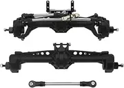 1/10 Front and Rear Axle Set For Ax&ial S&CX10 S&CX10 II 1/10 RC Crawler Upgrade Pasrts Nylon Axles Steel Gears and Metal Bearings Fr&on&t & Rear Portal Axles Aluminum Front & Rear Portal Axles(2pcs b