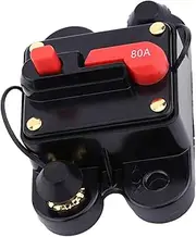 1pc DC12V Circuit Breaker for Car Marine Boat Bike Stereo Audio Reset Fuse 80‑300A (80A)