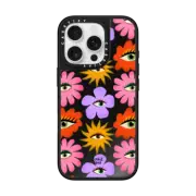 iPhone 16 Pro Mirror Case MagSafe Compatible Floral Gaze