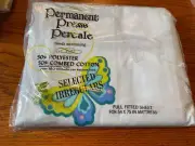 NOS Vintage WestPoint Pepperell Fitted Sheet Double Bed 54 x 74 Butterfly Theme