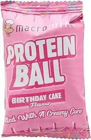 Macro Mike Birthday Cake Protein Ball 40 g (Pack of 12)