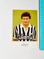 Photo Rui Barros Hurra 'Juventus With Autograph Card Juve Photograph