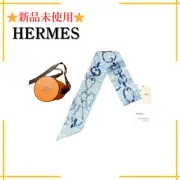 [New and unused tag included] Twilly embroidery de les bookle HERMES