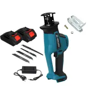 Drillpro Reciprocating Saw with Efficient Brushless Motor High-Speed Cutting Up to 3100spm Versatile Metal Wood Plastic
