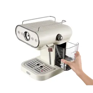 【Osner 韓國歐紳】Dmo半自動義式雙膠囊咖啡機 復古白 (5.7折)