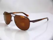 ARNETTE ONE TIME UNISEX AVIATOR SUNGLASSES BR HAVANA METAL FRAME MIRROR LENS NEW