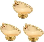 Ciieeo 3pcs European Style Cake Bowl Stand Footed Trifle Bowl for Decorative Display Perfect for Parties Weddings