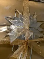 NEW Capiz Shell Star Double-Sided Christmas Tree Topper - 12”T. X 10”W