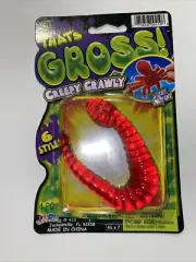 Ja-Ru Worm That's Gross Squishy Creepy Crawly Stretchy Sticky Toy Nightcrawler