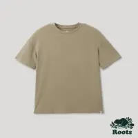 在飛比找momo購物網優惠-【Roots】Roots女裝-經典素色短袖T 恤(沙色)