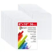 36 Pack 8x10 Inch Canvas Boards for Painting, Blank Canvas Panels Gesso Prime...