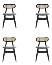 Manhattan Comfort Set of 4 Colbert Dining Chairs