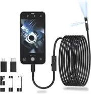 Ofakouss Endoscope Camera, 1920P HD IP67 Waterproof Borescope, 9.8FT