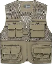 [Generic] Summer Photographer Breathable Vest Mesh Sleeveless Jacket Tactical Men Vest Tool Multi Pocket Vest