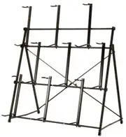 AMS Guitar Display Rack Holds 9 Guitars, Tubular Style, 1.4m H x 1.4m W