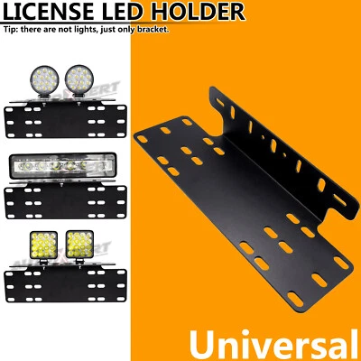 Front Bumper Number Plate LED Light Holder License Frame Bracket Mounting 15 '' (for: Fiat)