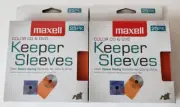 2 Boxes of Maxell Color CD & DVD Keeper Sleeves 25 pack/box for 50 total