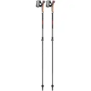 Lightweight Adjustable Walking Stick 100-125cm Black Gray Yellow Nordic Grip